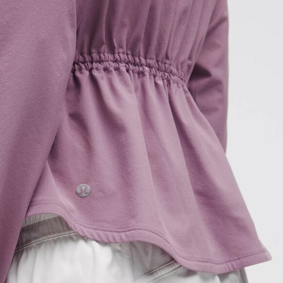 UV-Protective Cinch-Waist Running Jacket In Lavender Lux - Picture 4 of 6